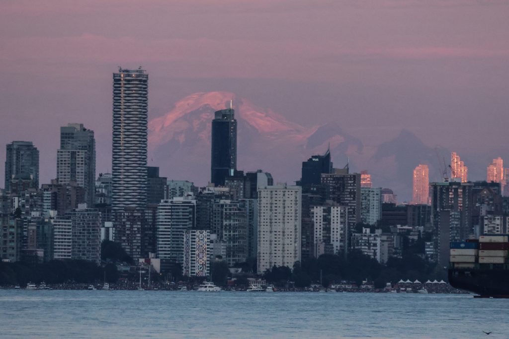 vancouver at sunset