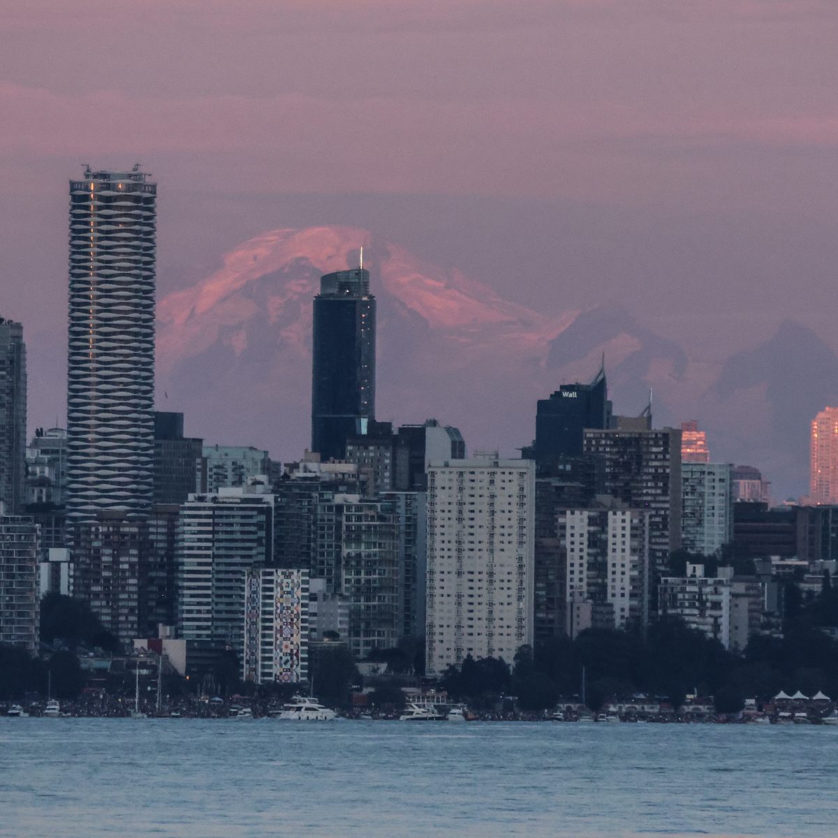 vancouver at sunset