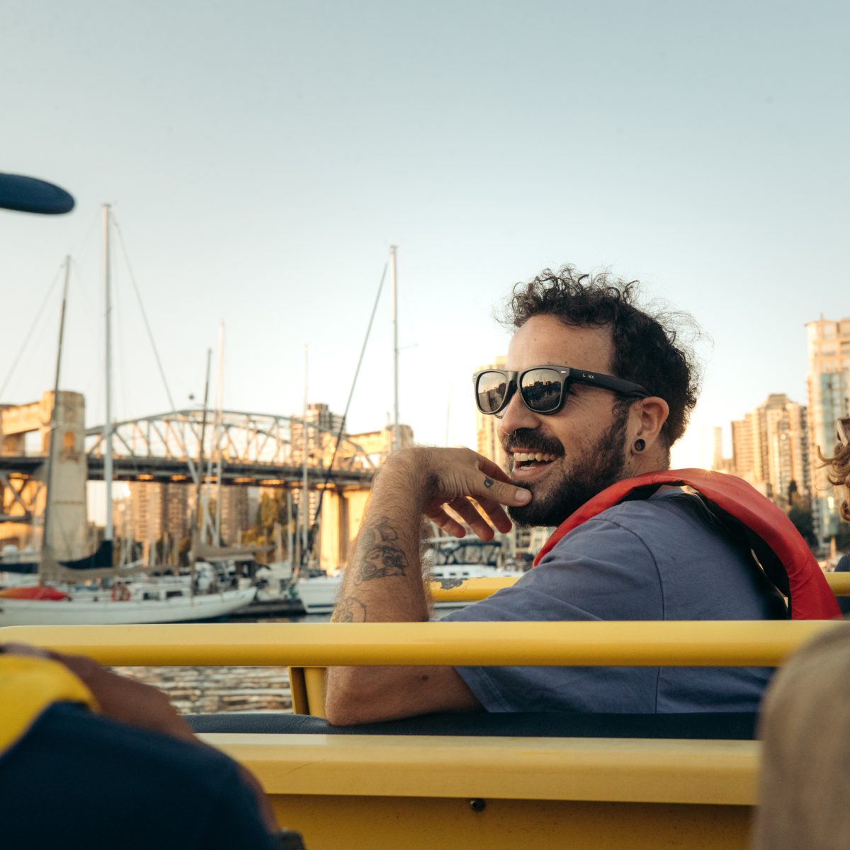 Happy Man in False Creek