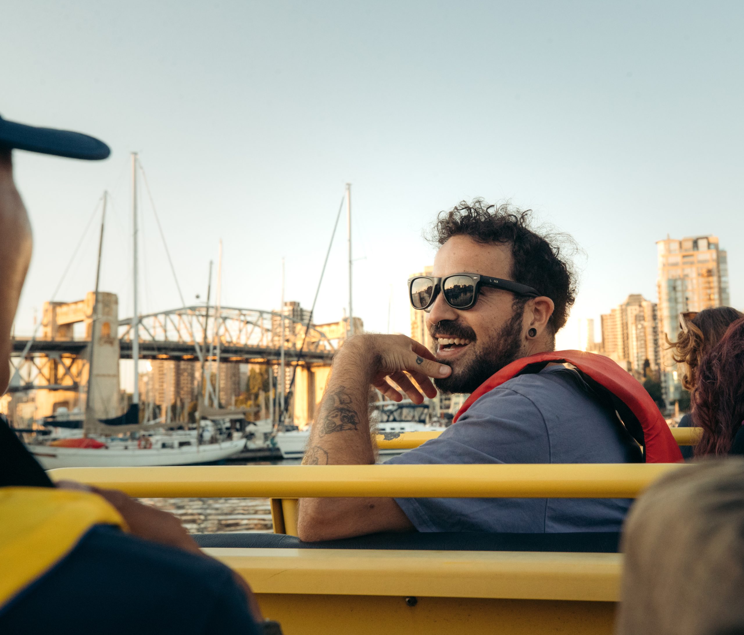 Happy Man in False Creek